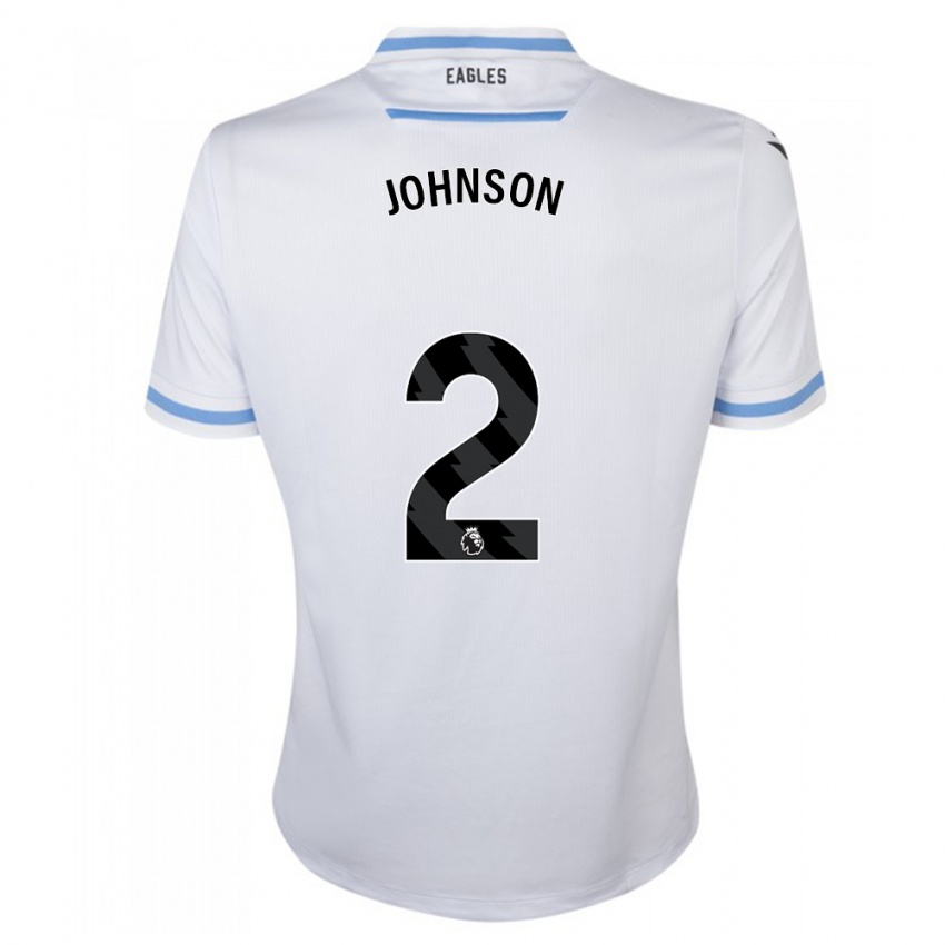 Męski Annabel Johnson #2 Biały Wyjazdowa Koszulka 2023/24 Koszulki Klubowe
