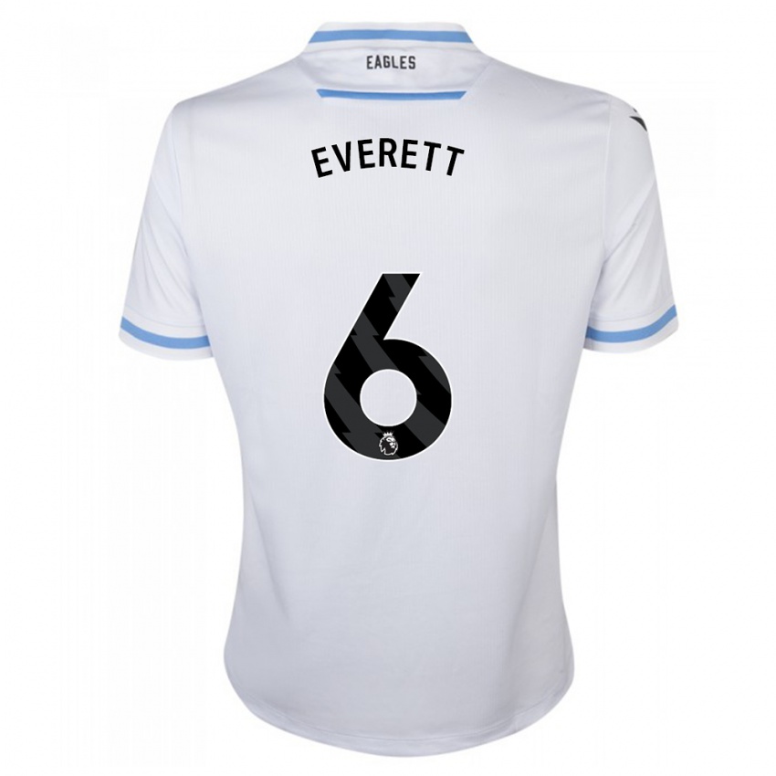 Męski Aimee Everett #6 Biały Wyjazdowa Koszulka 2023/24 Koszulki Klubowe