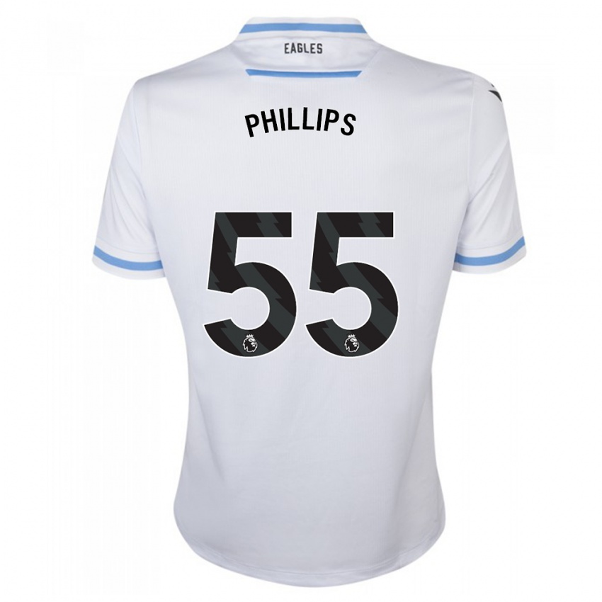 Męski Killian Phillips #55 Biały Wyjazdowa Koszulka 2023/24 Koszulki Klubowe