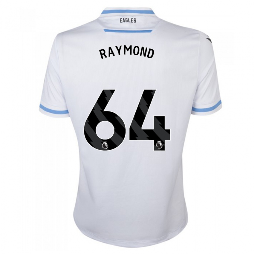 Męski Jadan Raymond #64 Biały Wyjazdowa Koszulka 2023/24 Koszulki Klubowe
