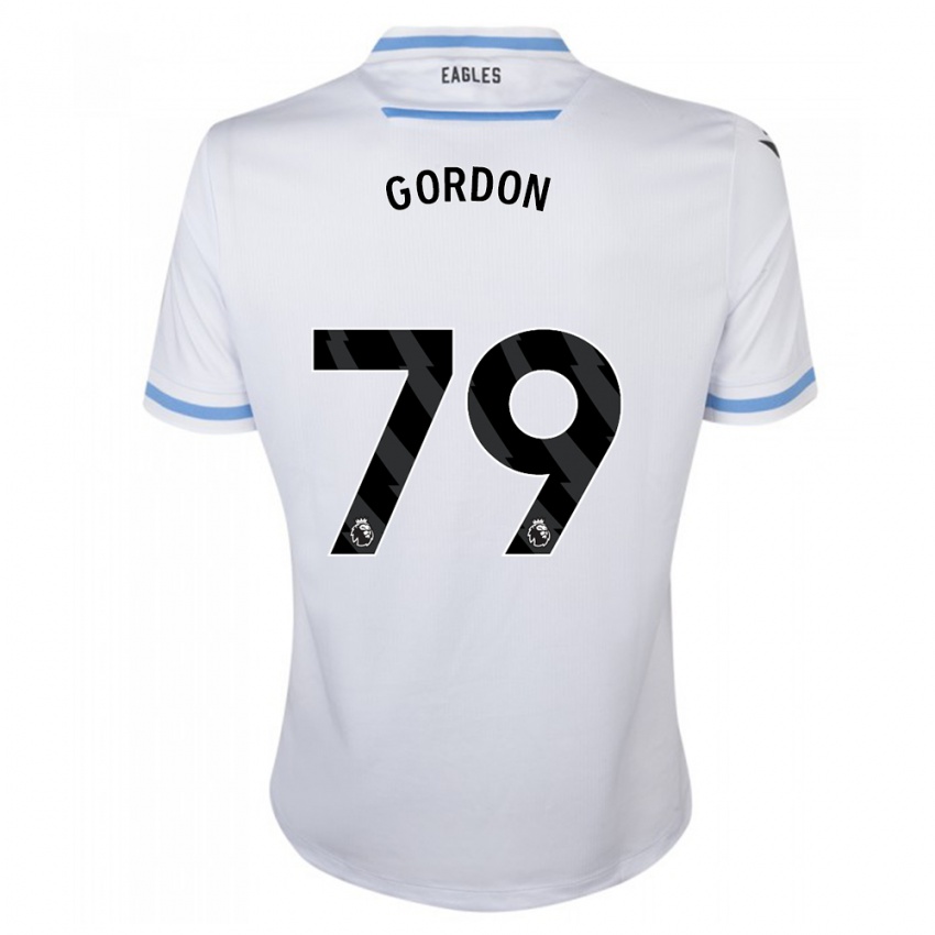 Męski John-Kymani Gordon #79 Biały Wyjazdowa Koszulka 2023/24 Koszulki Klubowe