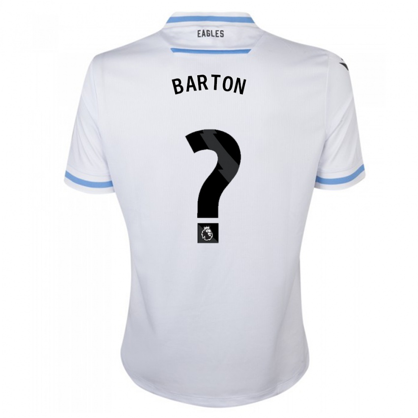 Męski Kalani Barton #0 Biały Wyjazdowa Koszulka 2023/24 Koszulki Klubowe