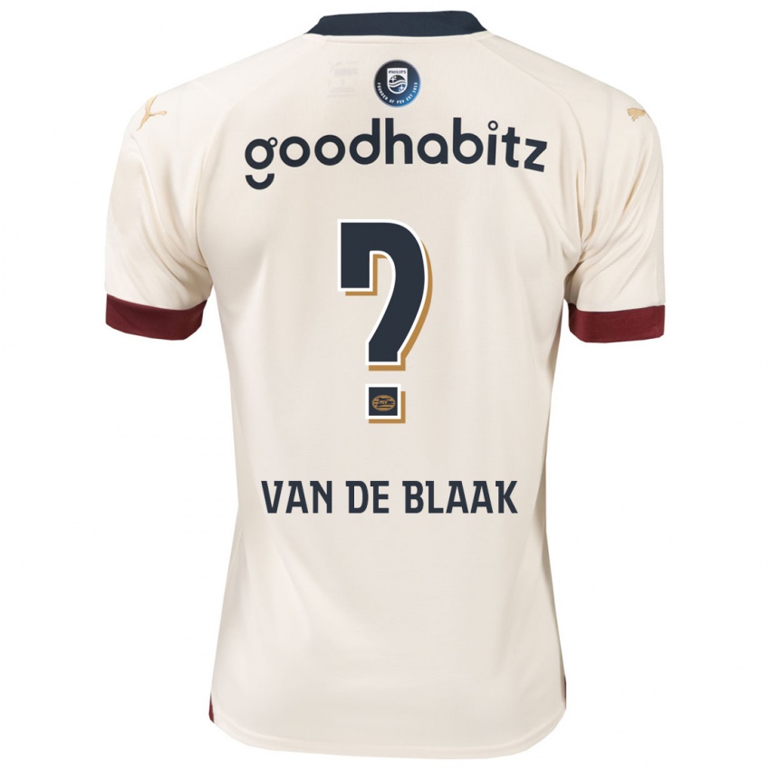Męski Emmanuel Van De Blaak #0 Białawy Wyjazdowa Koszulka 2023/24 Koszulki Klubowe