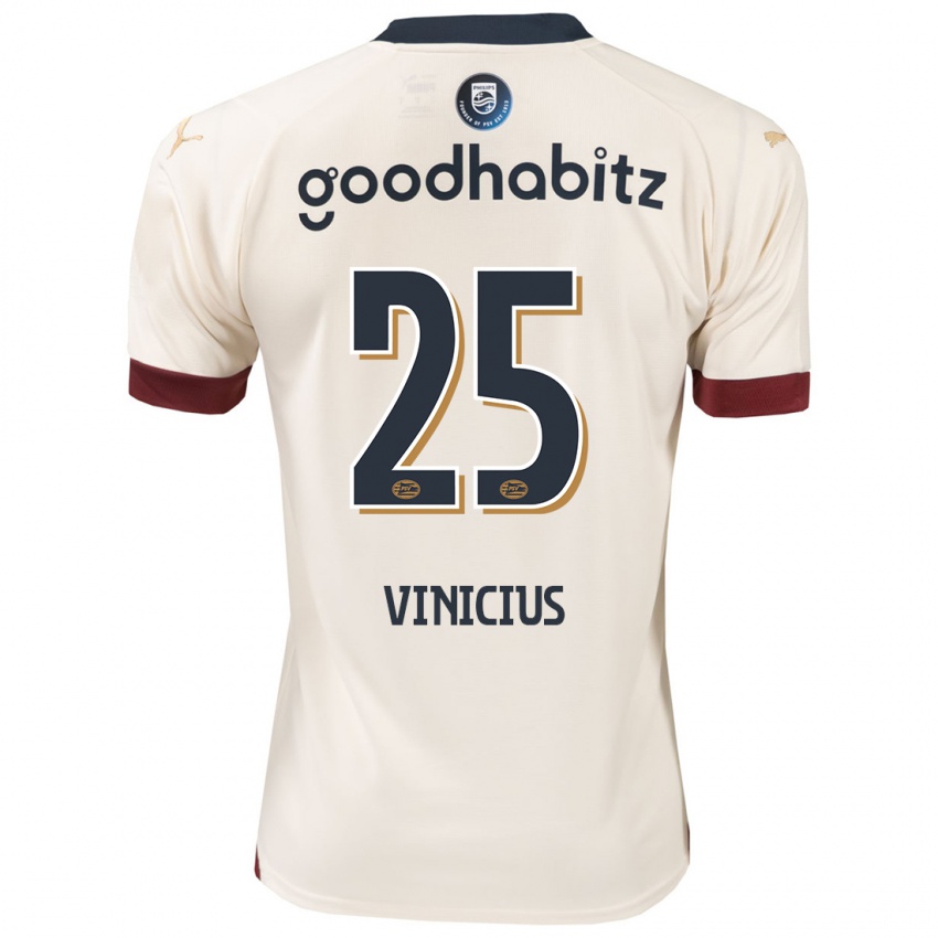 Męski Carlos Vinicius #25 Białawy Wyjazdowa Koszulka 2023/24 Koszulki Klubowe