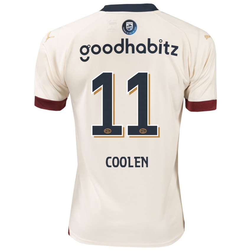 Męski Nadia Coolen #11 Białawy Wyjazdowa Koszulka 2023/24 Koszulki Klubowe