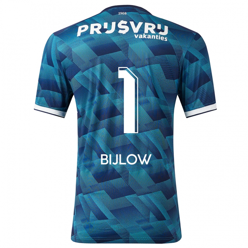 Męski Justin Bijlow #1 Niebieski Wyjazdowa Koszulka 2023/24 Koszulki Klubowe
