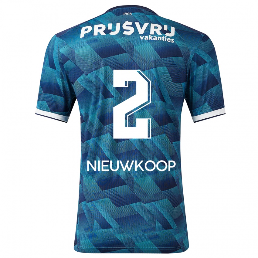 Męski Bart Nieuwkoop #2 Niebieski Wyjazdowa Koszulka 2023/24 Koszulki Klubowe