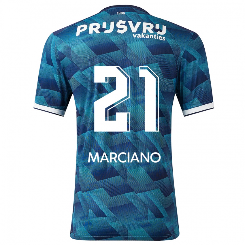 Męski Ofir Marciano #21 Niebieski Wyjazdowa Koszulka 2023/24 Koszulki Klubowe