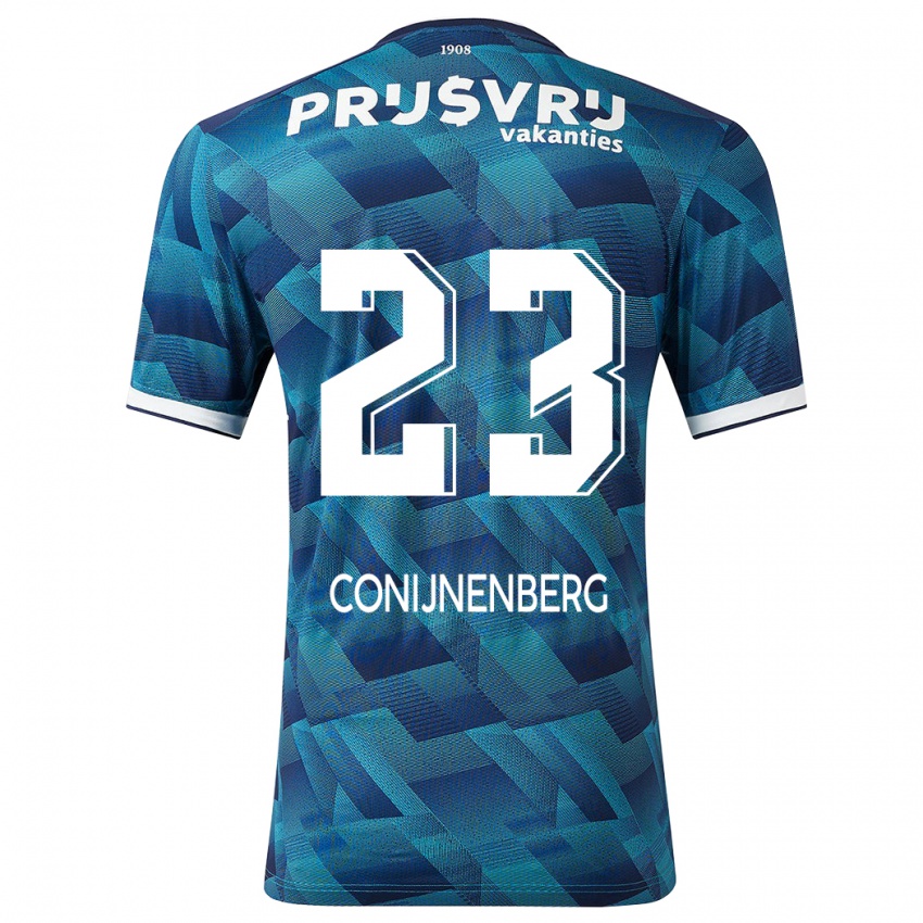 Męski Jada Conijnenberg #23 Niebieski Wyjazdowa Koszulka 2023/24 Koszulki Klubowe