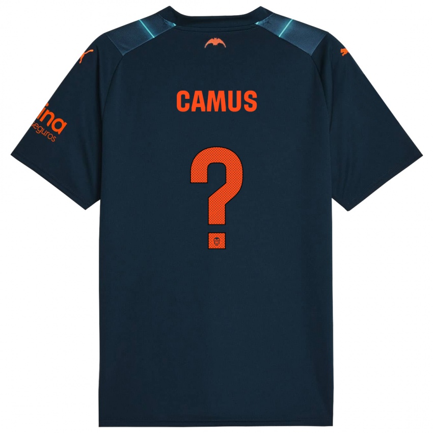 Męski Marco Camus #0 Niebieski Morski Wyjazdowa Koszulka 2023/24 Koszulki Klubowe