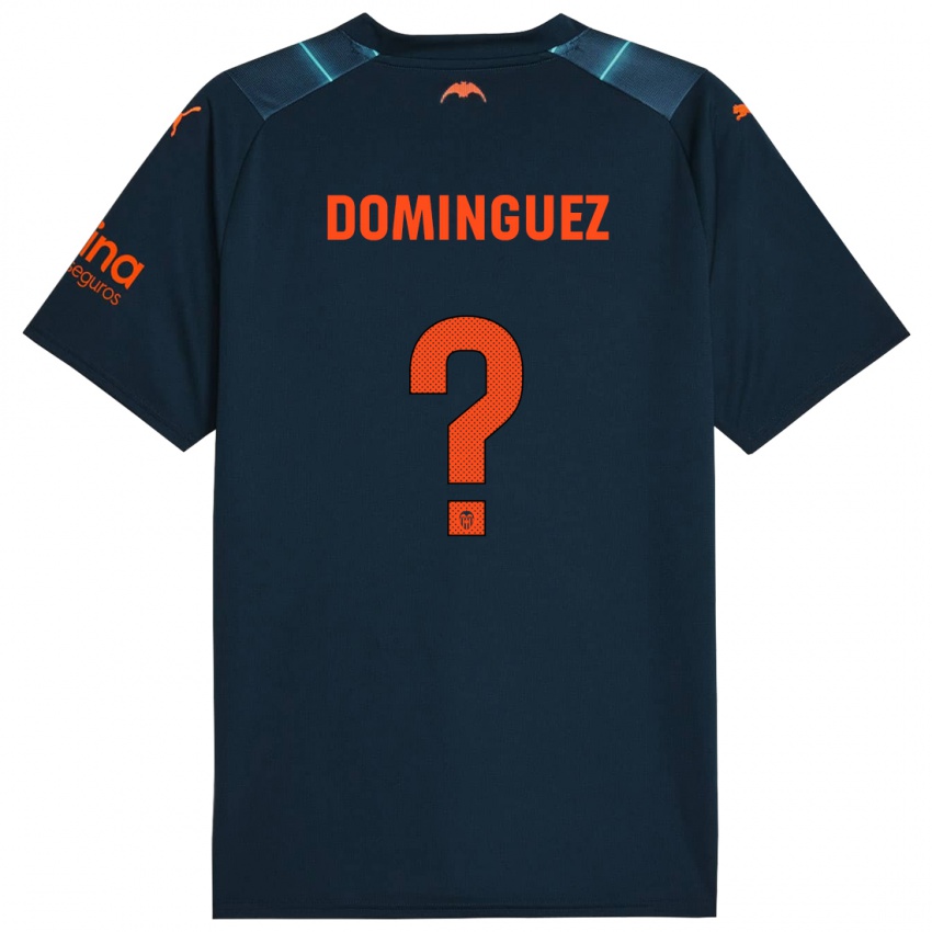 Męski Mario Dominguez #0 Niebieski Morski Wyjazdowa Koszulka 2023/24 Koszulki Klubowe