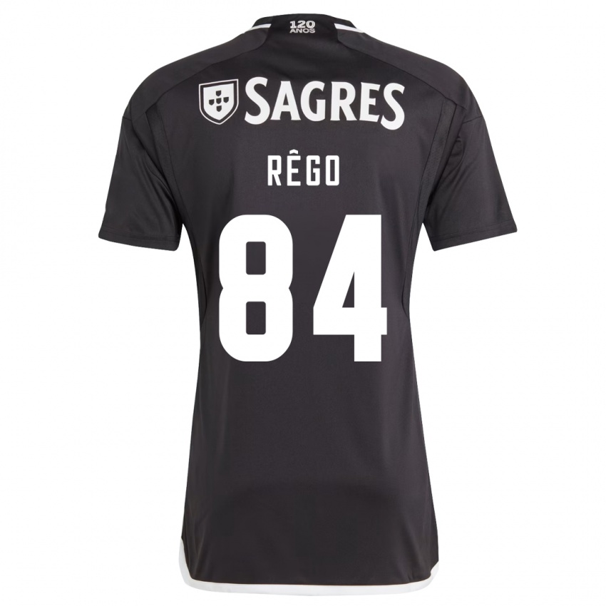 Męski João Rêgo #84 Czarny Wyjazdowa Koszulka 2023/24 Koszulki Klubowe
