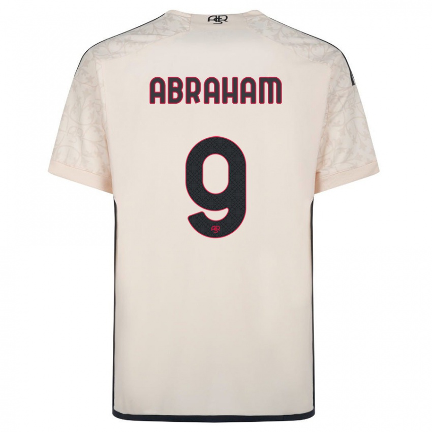 Męski Tammy Abraham #9 Białawy Wyjazdowa Koszulka 2023/24 Koszulki Klubowe