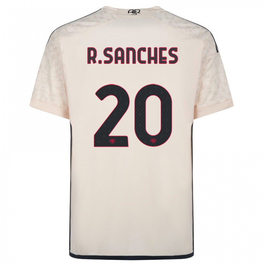 Męski Renato Sanches #20 Białawy Wyjazdowa Koszulka 2023/24 Koszulki Klubowe