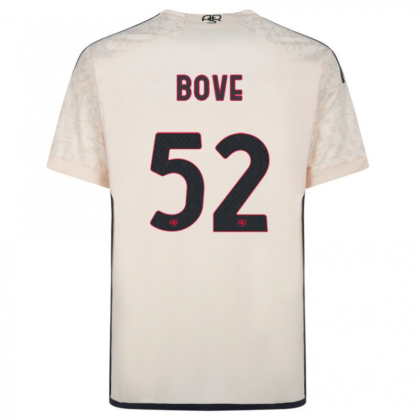Męski Edoardo Bove #52 Białawy Wyjazdowa Koszulka 2023/24 Koszulki Klubowe