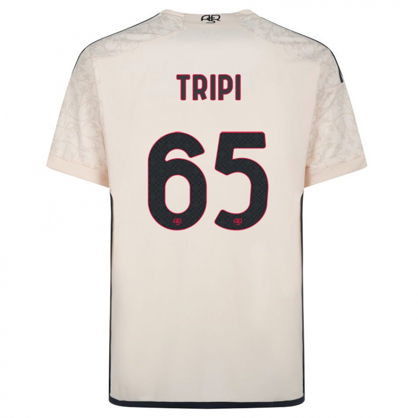 Męski Filippo Tripi #65 Białawy Wyjazdowa Koszulka 2023/24 Koszulki Klubowe