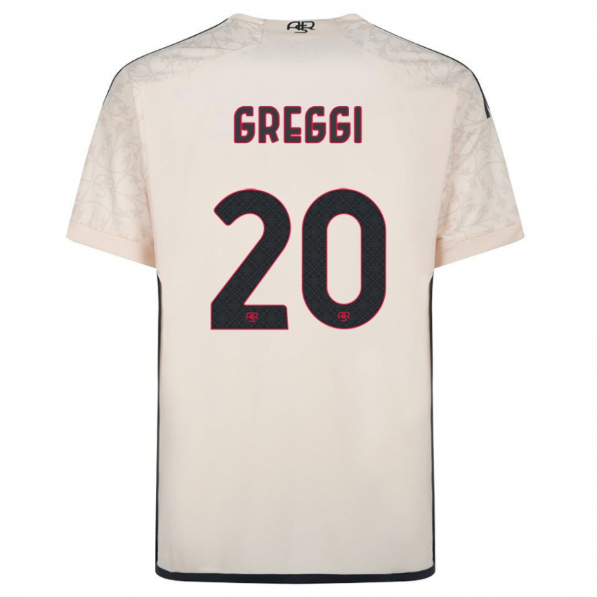 Męski Giada Greggi #20 Białawy Wyjazdowa Koszulka 2023/24 Koszulki Klubowe