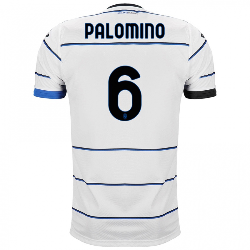 Męski Jose Luis Palomino #6 Biały Wyjazdowa Koszulka 2023/24 Koszulki Klubowe
