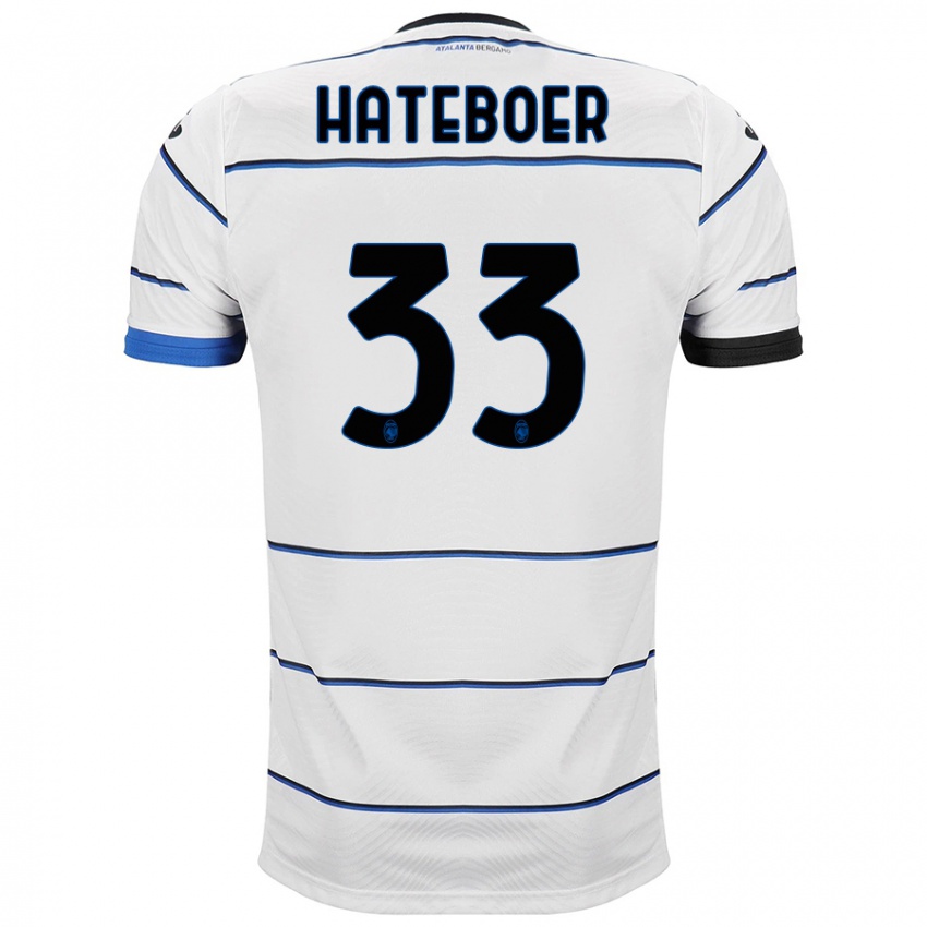 Męski Hans Hateboer #33 Biały Wyjazdowa Koszulka 2023/24 Koszulki Klubowe