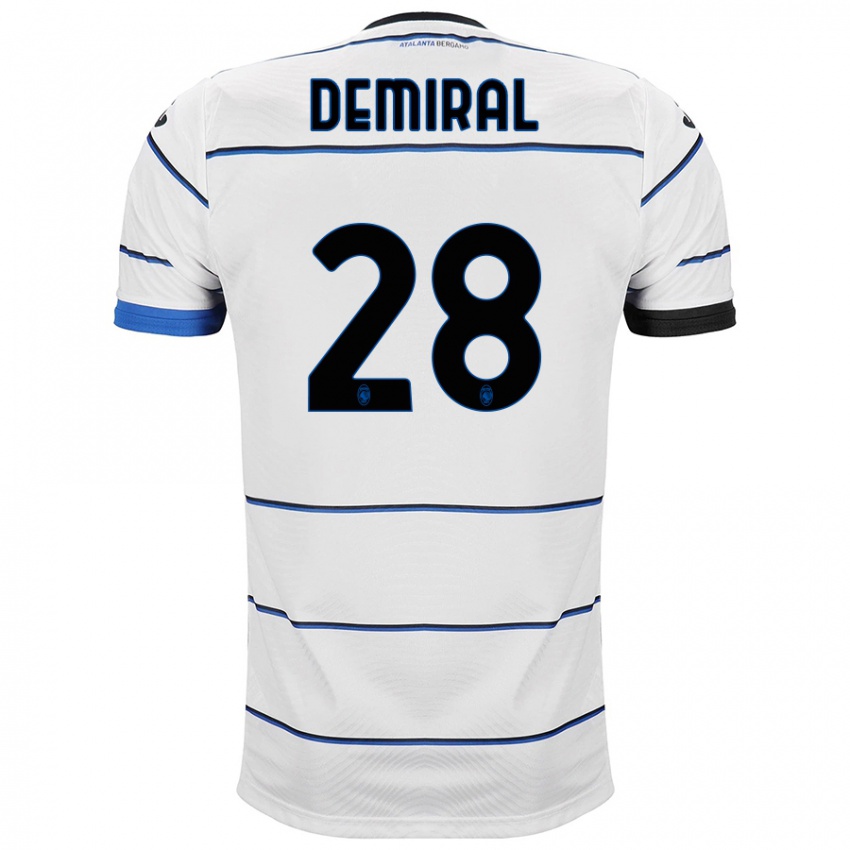 Męski Merih Demiral #28 Biały Wyjazdowa Koszulka 2023/24 Koszulki Klubowe