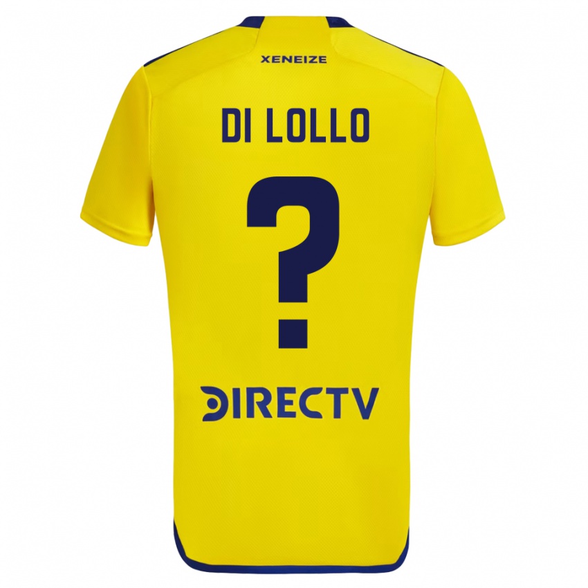 Męski Lautaro Di Lollo #0 Żółty Wyjazdowa Koszulka 2023/24 Koszulki Klubowe
