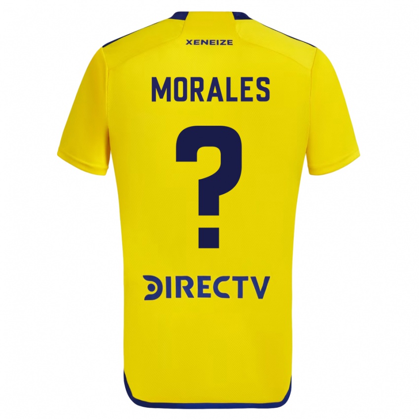 Męski Gonzalo Morales #0 Żółty Wyjazdowa Koszulka 2023/24 Koszulki Klubowe