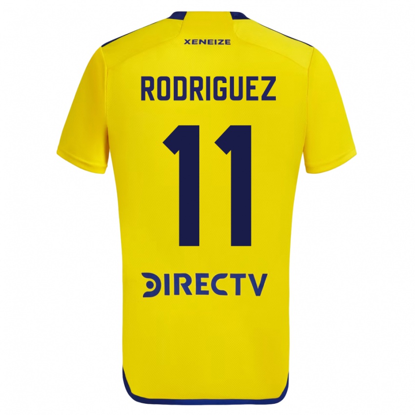 Męski Yamila Rodriguez #11 Żółty Wyjazdowa Koszulka 2023/24 Koszulki Klubowe