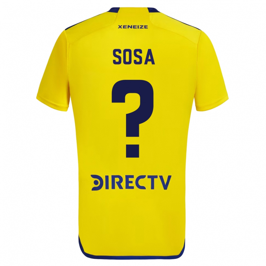 Męski Fabio Sosa #0 Żółty Wyjazdowa Koszulka 2023/24 Koszulki Klubowe
