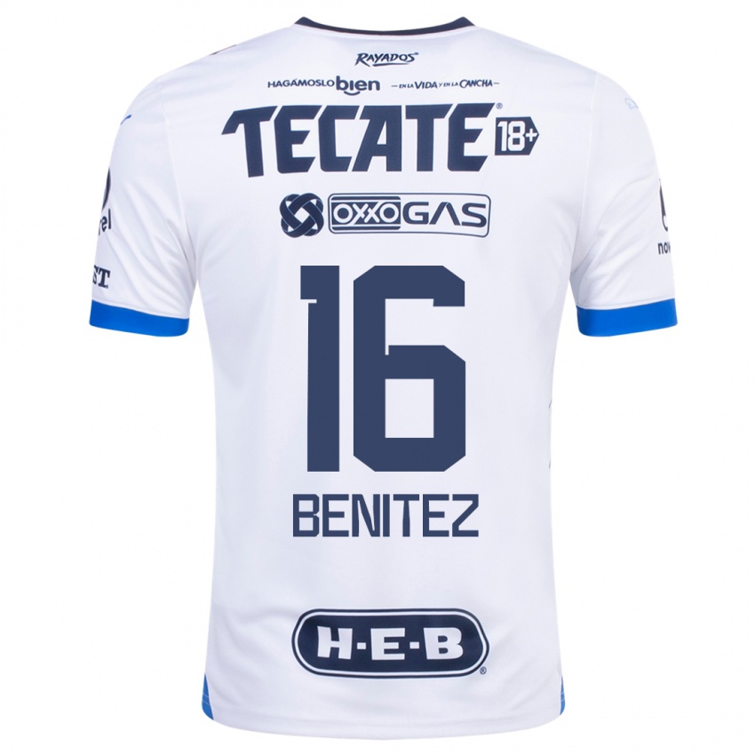 Męski Xanic Benitez #16 Biały Wyjazdowa Koszulka 2023/24 Koszulki Klubowe