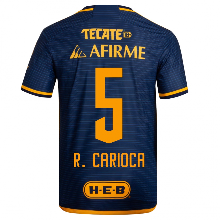 Męski Rafael Carioca #5 Ciemny Niebieski Wyjazdowa Koszulka 2023/24 Koszulki Klubowe