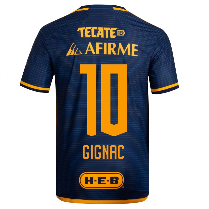 Męski Andre-Pierre Gignac #10 Ciemny Niebieski Wyjazdowa Koszulka 2023/24 Koszulki Klubowe