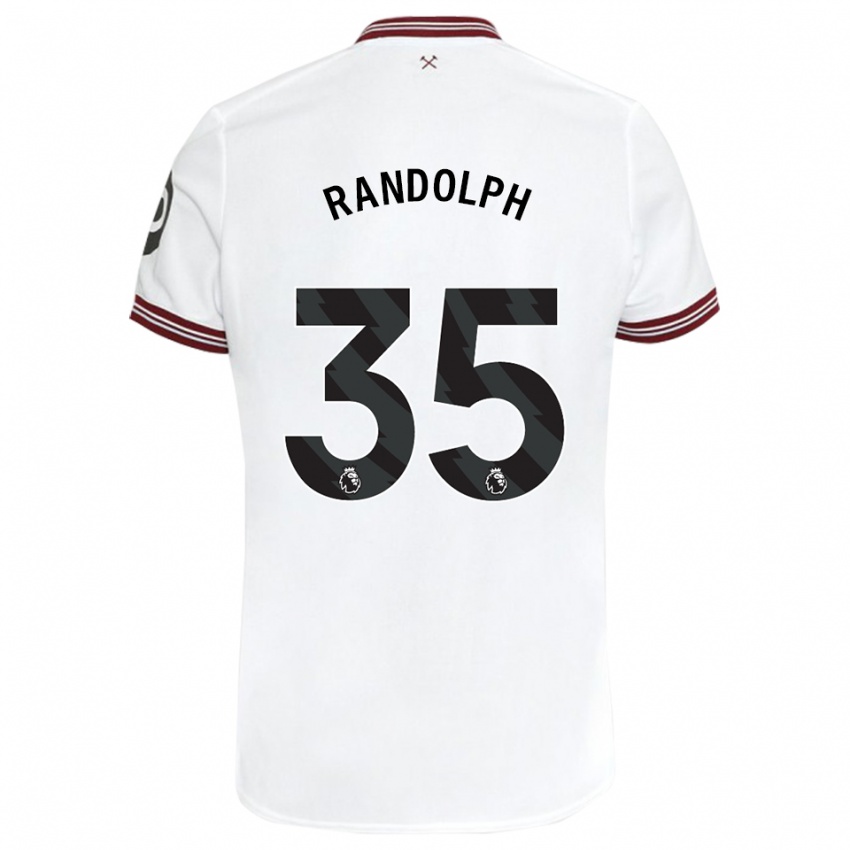 Kobiety Darren Randolph #35 Biały Wyjazdowa Koszulka 2023/24 Koszulki Klubowe