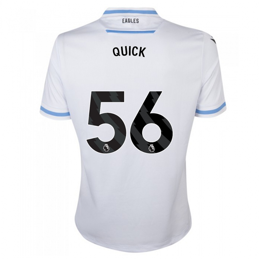 Kobiety Daniel Quick #56 Biały Wyjazdowa Koszulka 2023/24 Koszulki Klubowe