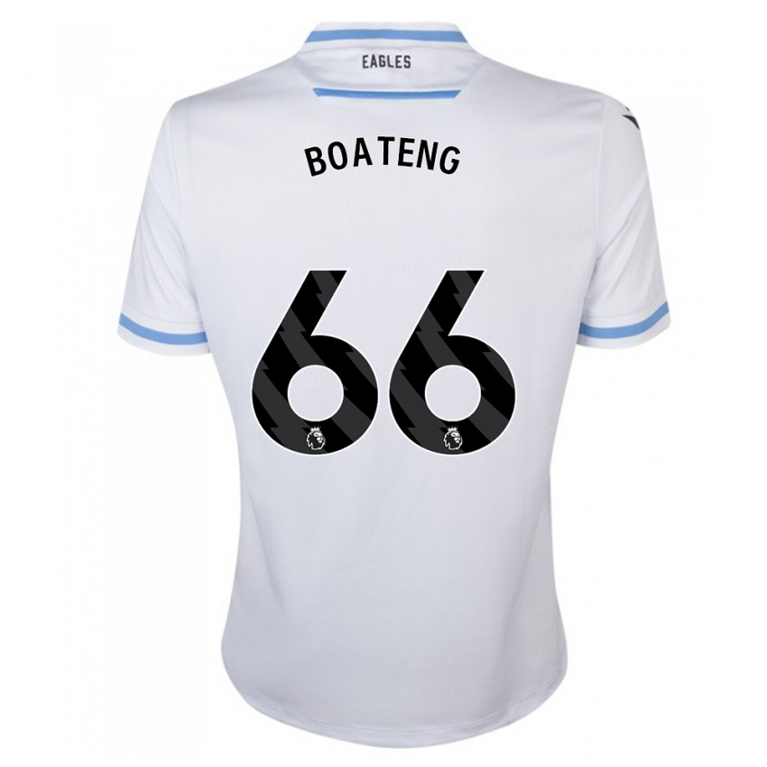 Kobiety David Boateng #66 Biały Wyjazdowa Koszulka 2023/24 Koszulki Klubowe