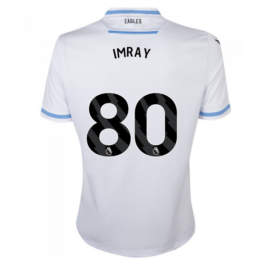 Kobiety Danny Imray #80 Biały Wyjazdowa Koszulka 2023/24 Koszulki Klubowe