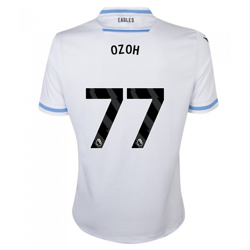 Kobiety David Ozoh #77 Biały Wyjazdowa Koszulka 2023/24 Koszulki Klubowe