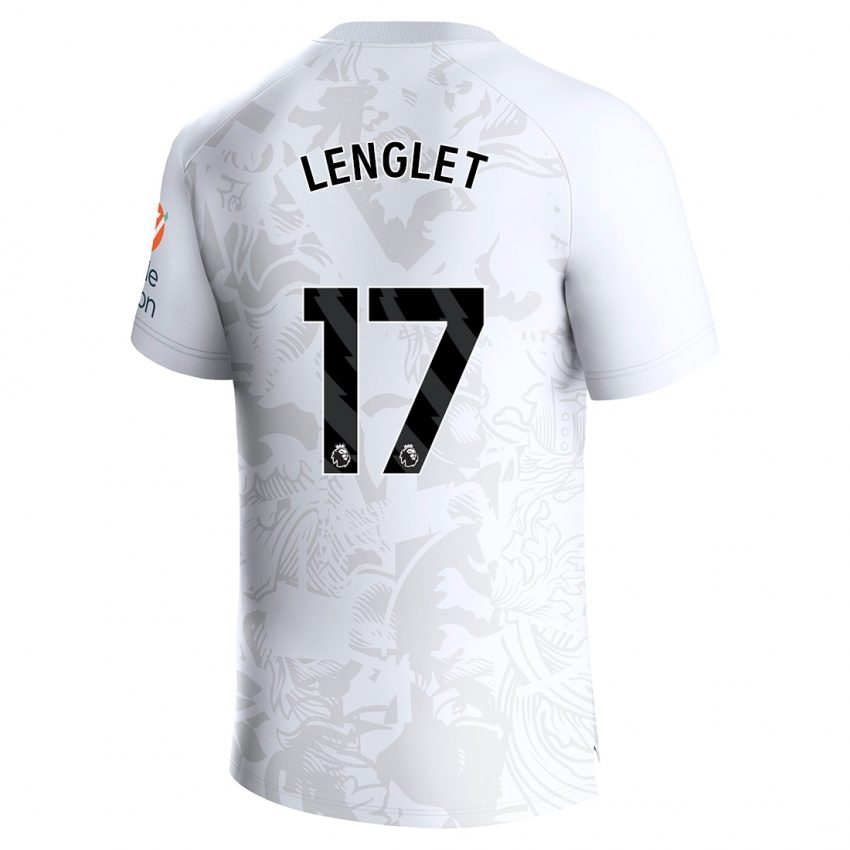 Kobiety Clement Lenglet #17 Biały Wyjazdowa Koszulka 2023/24 Koszulki Klubowe