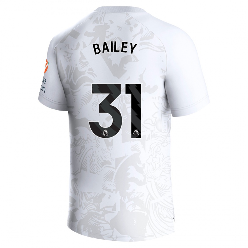 Kobiety Leon Bailey #31 Biały Wyjazdowa Koszulka 2023/24 Koszulki Klubowe