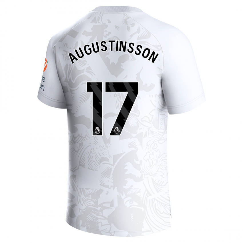 Kobiety Ludwig Augustinsson #17 Biały Wyjazdowa Koszulka 2023/24 Koszulki Klubowe