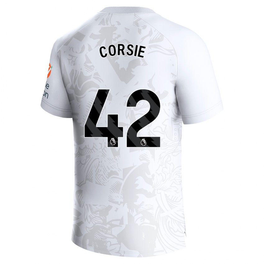 Kobiety Rachel Corsie #42 Biały Wyjazdowa Koszulka 2023/24 Koszulki Klubowe