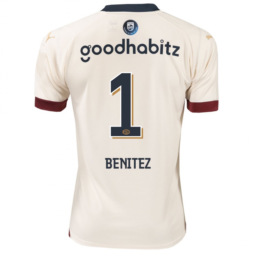 Kobiety Walter Benitez #1 Białawy Wyjazdowa Koszulka 2023/24 Koszulki Klubowe