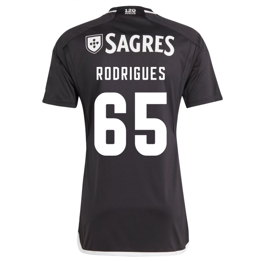Kobiety Rafael Rodrigues #65 Czarny Wyjazdowa Koszulka 2023/24 Koszulki Klubowe