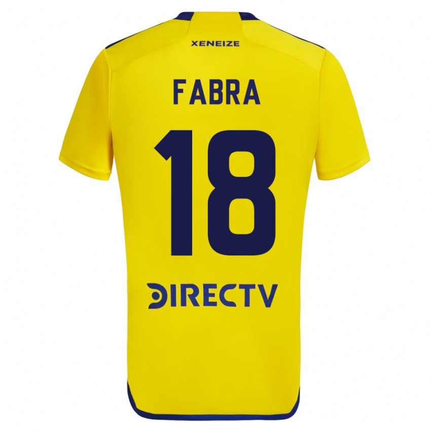 Kobiety Frank Fabra #18 Żółty Wyjazdowa Koszulka 2023/24 Koszulki Klubowe