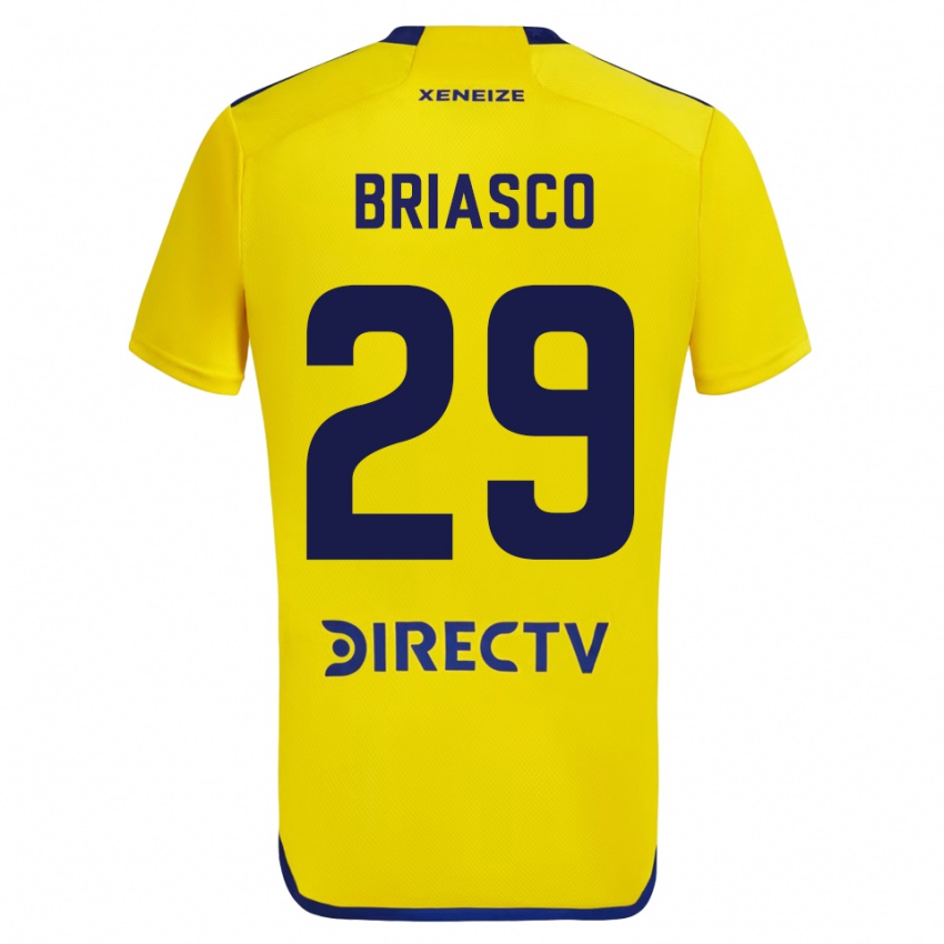 Kobiety Norberto Briasco #29 Żółty Wyjazdowa Koszulka 2023/24 Koszulki Klubowe
