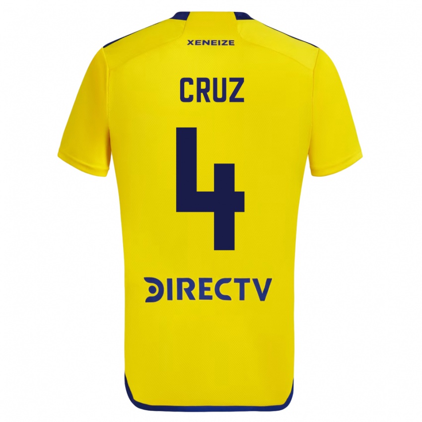 Kobiety Julieta Cruz #4 Żółty Wyjazdowa Koszulka 2023/24 Koszulki Klubowe