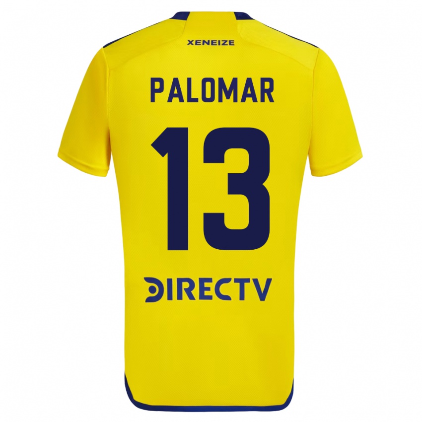 Kobiety Estefania Palomar #13 Żółty Wyjazdowa Koszulka 2023/24 Koszulki Klubowe