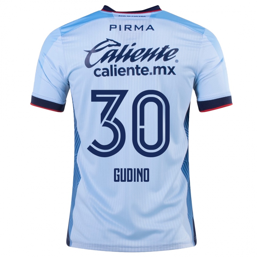 Kobiety Andres Gudino #30 Niebieskie Niebo Wyjazdowa Koszulka 2023/24 Koszulki Klubowe