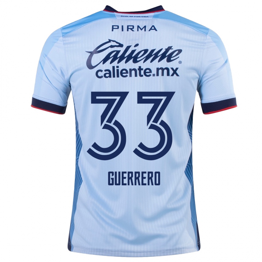 Kobiety Rafael Guerrero #33 Niebieskie Niebo Wyjazdowa Koszulka 2023/24 Koszulki Klubowe