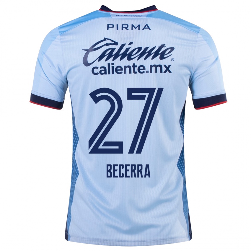 Kobiety Ana Becerra #27 Niebieskie Niebo Wyjazdowa Koszulka 2023/24 Koszulki Klubowe