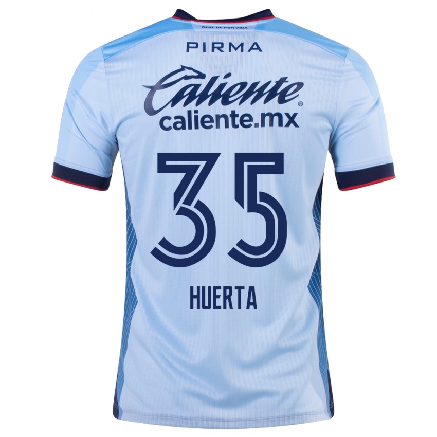 Kobiety Renata Huerta #35 Niebieskie Niebo Wyjazdowa Koszulka 2023/24 Koszulki Klubowe